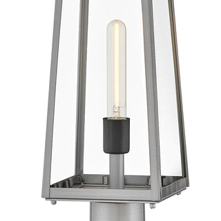 Hugh LED Post Mount in Antique Brushed Aluminum