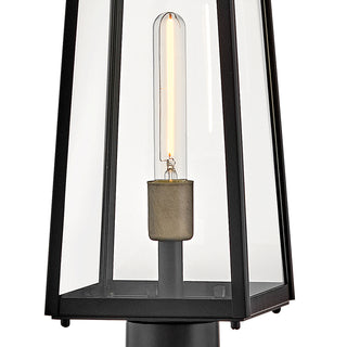 Hugh LED Post Mount in Black