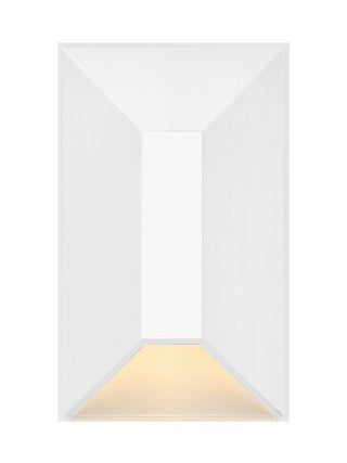Nuvi 12V Small Rectangular Deck Sconce in Matte White