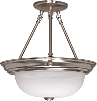 Nuvo Lighting - 60-202 - Three Light Semi Flush Mount - Brushed Nickel