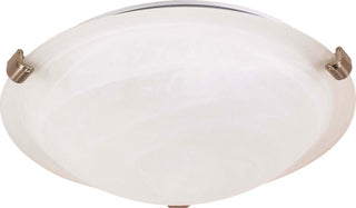 Nuvo Lighting - 60-271 - Two Light Flush Mount - Tri Clip Brushed Nickel - Brushed Nickel
