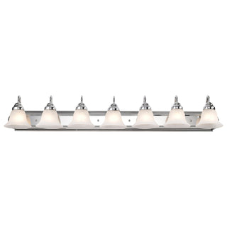 Ballerina Seven Light Vanity in Polished Chrome