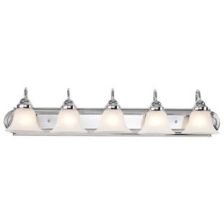 Ballerina Five Light Vanity in Polished Chrome