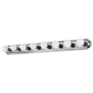 Eight Light Vanity in Polished Chrome