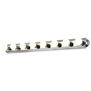 Eight Light Vanity in Polished Chrome