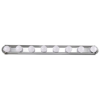 Eight Light Vanity in Polished Chrome