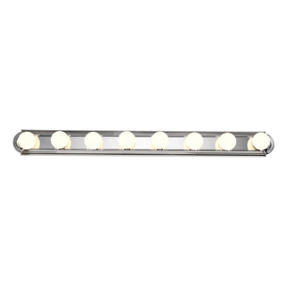 Eight Light Vanity in Polished Chrome