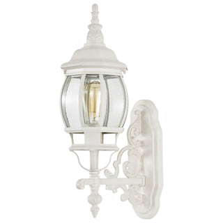 Central Park One Light Outdoor Wall Lantern in White
