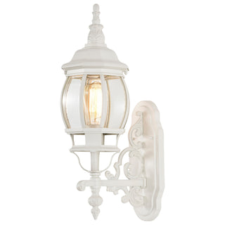 Central Park One Light Outdoor Wall Lantern in White