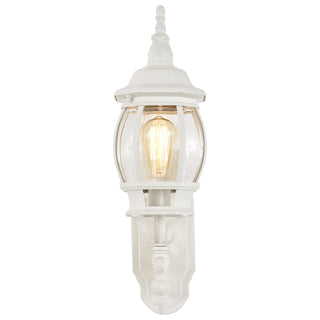 Central Park One Light Outdoor Wall Lantern in White