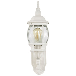 Central Park One Light Outdoor Wall Lantern in White