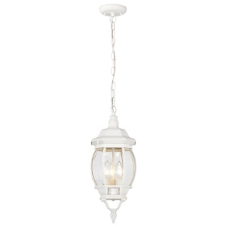 Central Park Three Light Hangng Lantern in White