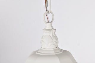 Central Park Three Light Hangng Lantern in White