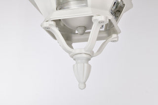Central Park Three Light Hangng Lantern in White