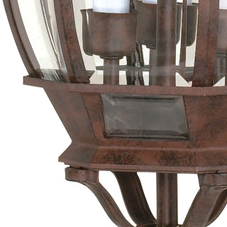 Central Park Three Light Hangng Lantern in Old Bronze