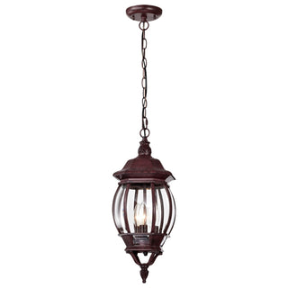 Central Park Three Light Hangng Lantern in Old Bronze