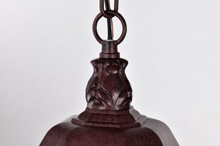 Central Park Three Light Hangng Lantern in Old Bronze