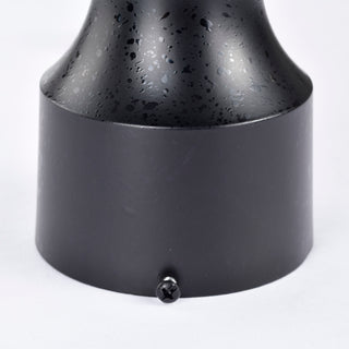 Central Park Three Light Post Lantern in Textured Black