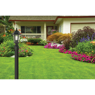 Cornerstone One Light Post Lantern in Textured Black