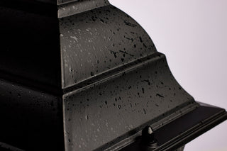 Briton One Light Post Lantern in Textured Black