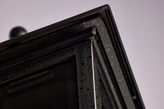 Briton One Light Post Lantern in Textured Black