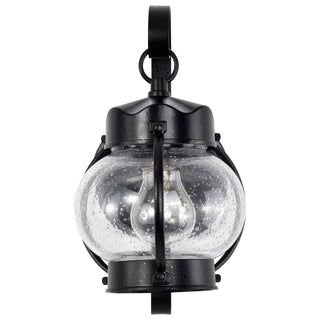Onion Lantern One Light Wall Lantern in Textured Black