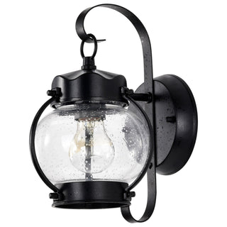 Onion Lantern One Light Wall Lantern in Textured Black