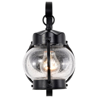 Onion Lantern One Light Wall Lantern in Textured Black