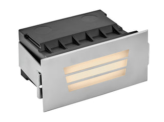 Sparta - Dash 12V LED Small Louvered Brick Light in Stainless Steel