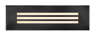 Sparta - Dash 12V LED Large Louvered Brick Light in Stainless Steel Black