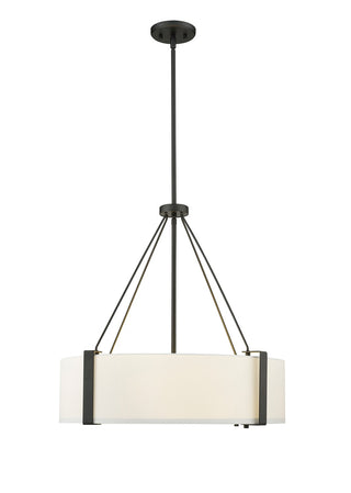 Millennium - 28203-MB/WH - Three Light Pendant - Telfar - Matte Black/White