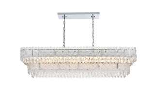 Elegant Lighting - 1780G50C - Eight Light Chandelier - Emilia - Chrome and Clear