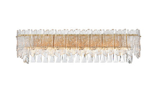 Elegant Lighting - 1780W27SG - Six Light Wall Sconce - Emilia - Satin Gold and Clear