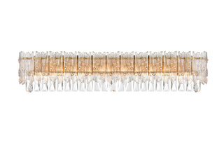 Elegant Lighting - 1780W35SG - Eight Light Wall Sconce - Emilia - Satin Gold and Clear