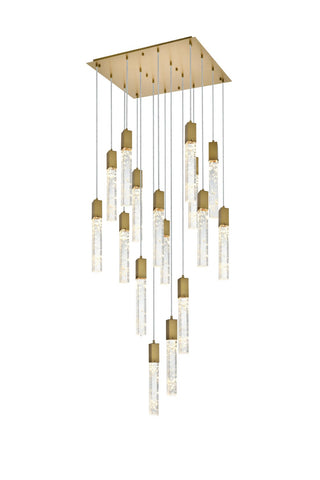 Elegant Lighting - 2088G30C - 16 Light Pendant - Aurora - Chrome and Clear