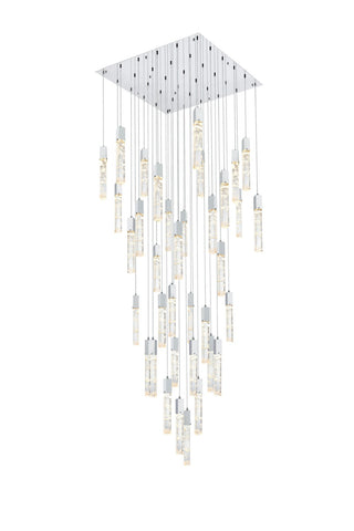 Elegant Lighting - 2088G42SG - 36 Light Chandelier - Aurora - Satin Gold and Clear