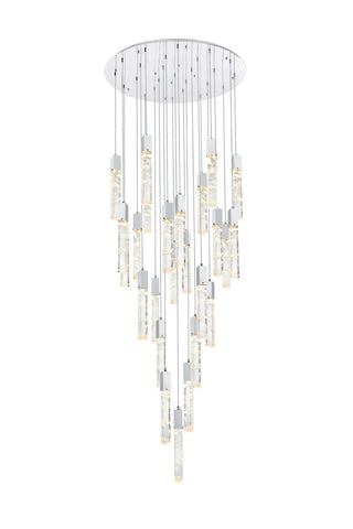Elegant Lighting - 2089G42C - 25 Light Chandelier - Aurora - Chrome and Clear