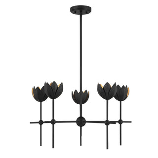 Meridian - M100131MBK - LED Chandelier - Matte Black