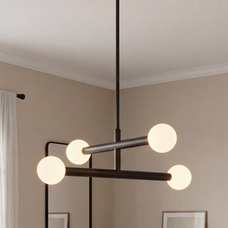 LED Chandelier in Matte Black