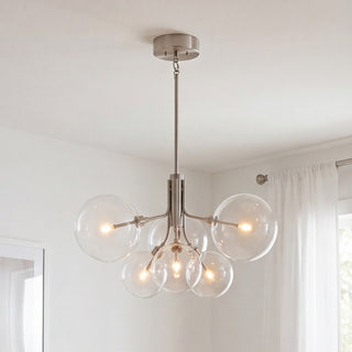 LED Chandelier in Brushed Nickel
