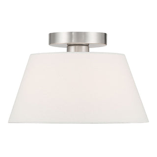 Meridian - M60077BN - One Light Semi-Flush Mount - Brushed Nickel