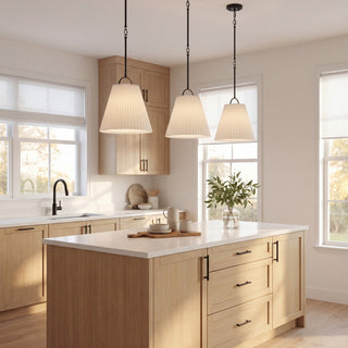 One Light Pendant in Matte Black