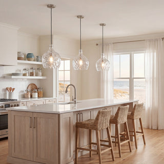 One Light Pendant in Brushed Nickel