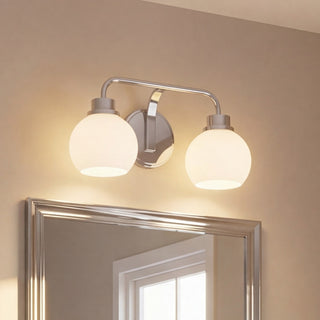 Two Light Bathroom Vanity in Chrome