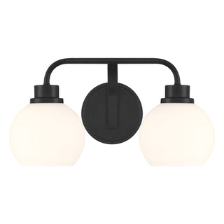 Meridian - M80080MBK - Two Light Bathroom Vanity - Matte Black