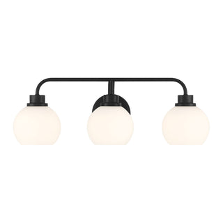Meridian - M80081MBK - Three Light Bathroom Vanity - Matte Black