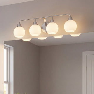 Four Light Bathroom Vanity in Chrome