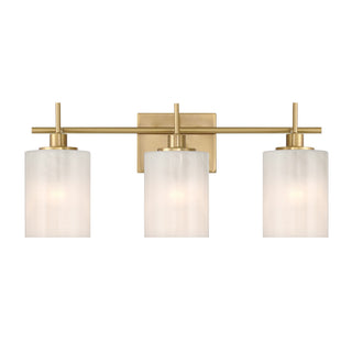 Meridian - M80084NB - Three Light Bathroom Vanity - Natural Brass