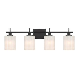 Meridian - M80085MBK - Four Light Bathroom Vanity - Matte Black