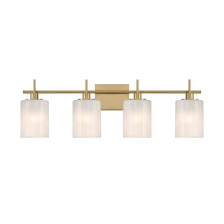 Meridian - M80085NB - Four Light Bathroom Vanity - Natural Brass